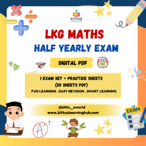 LKG Maths Half Yearly Exam Digital PDF