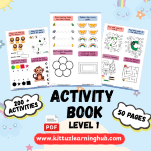 Kids Activity Book – Level 1