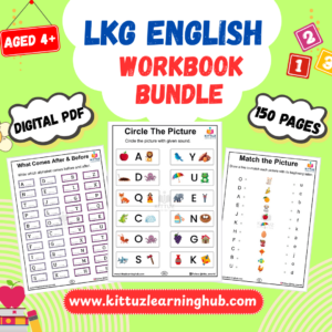 LKG English Workbook Bundle – 150 Pages
