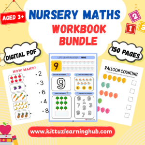 Nursery Maths Workbook Bundle – 150 Pages