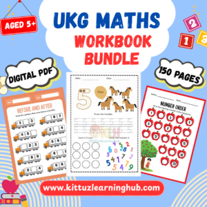 UKG Maths Workbook Bundle – 150 Pages