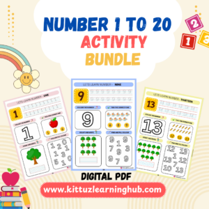 Number 1 to 20 Activity Bundle
