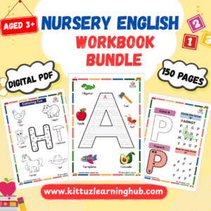 Nursery English Workbook Bundle-150 Pages