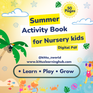 Nursery Kids Summer Worksheets Bundle