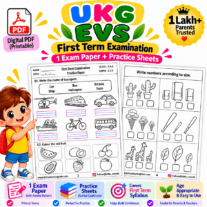 UKG EVS First Term Exam Pdf