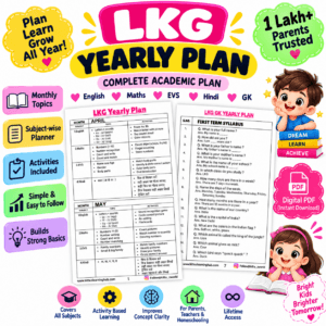 LKG Yearly Syllabus – Month-by-Month Learning Plan