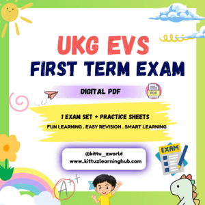 UKG EVS First Term Exam Pdf