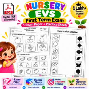 Nursery EVS First Term Exam Pdf